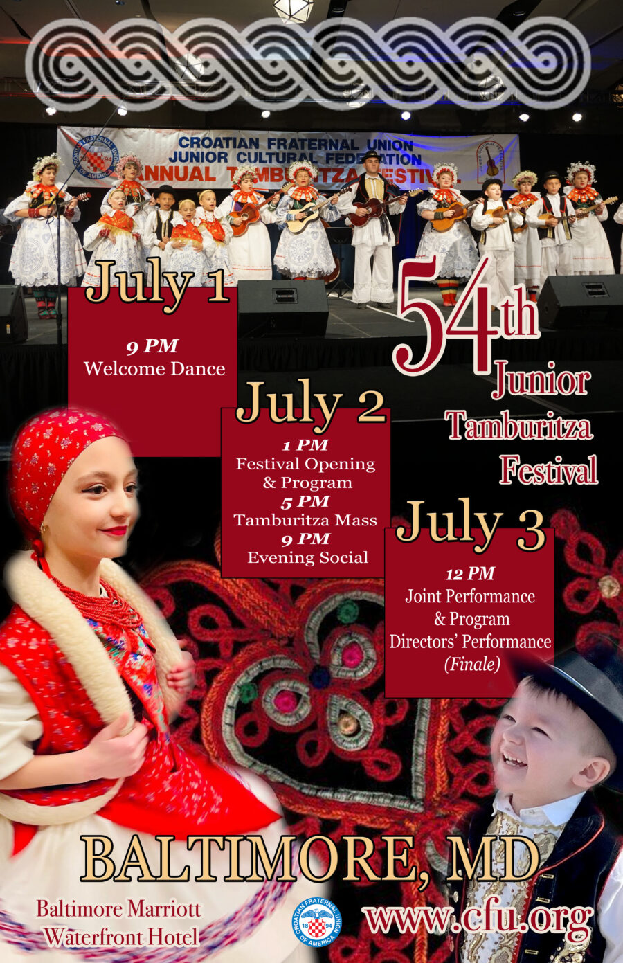 54th Annual CFU Junior Tamburitza Festival Croatian Fraternal Union